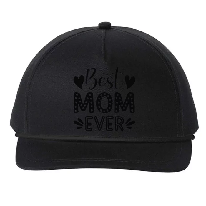 Wo Best Mom Ever! Snapback Five-Panel Rope Hat