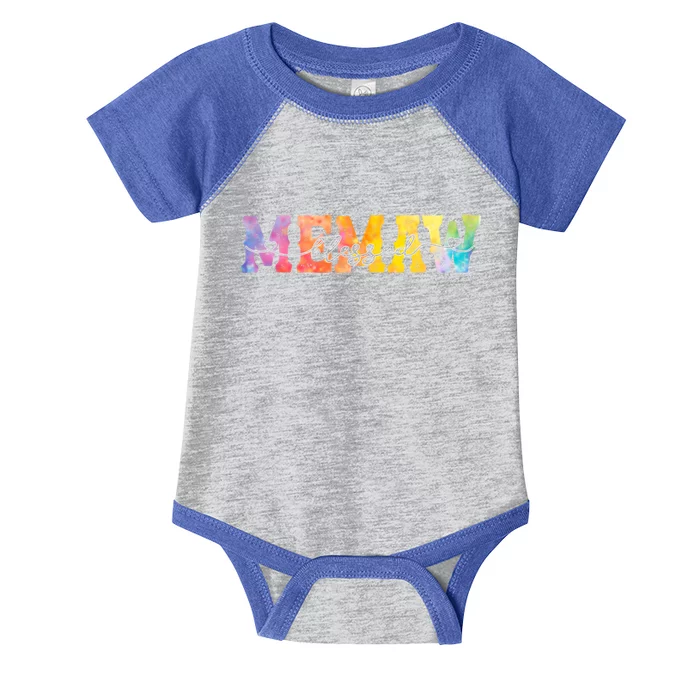 Wo Blessed Memaw Cute Colorful Hearts Memaw Gift Funny Gift Infant Baby Jersey Bodysuit