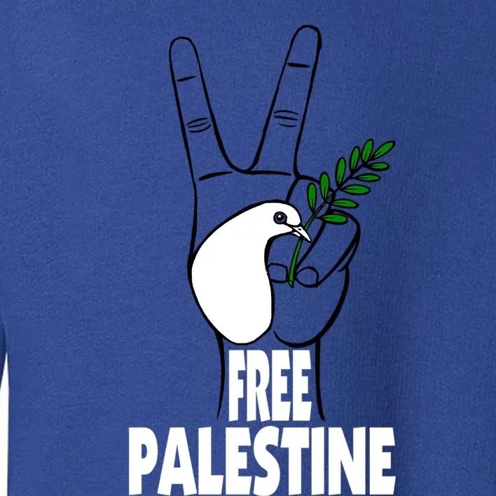 West Bank Middle East Peace Dove Olive Branch Free Palestine Gift Toddler Sweatshirt