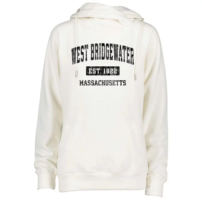 West Bridgewater Massachusetts Ma Vintage Established Sports Design Womens Funnel Neck Pullover Hood