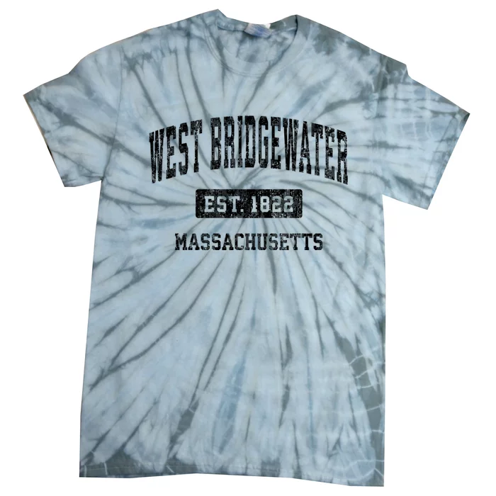 West Bridgewater Massachusetts Ma Vintage Established Sports Design Tie-Dye T-Shirt