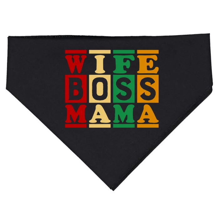 Wife Boss Mama USA-Made Doggie Bandana