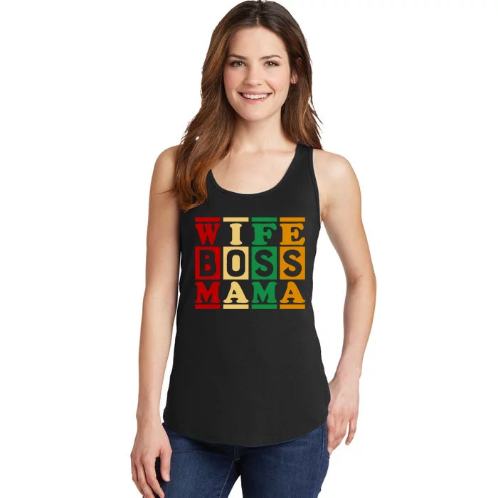 Wife Boss Mama Ladies Essential Tank