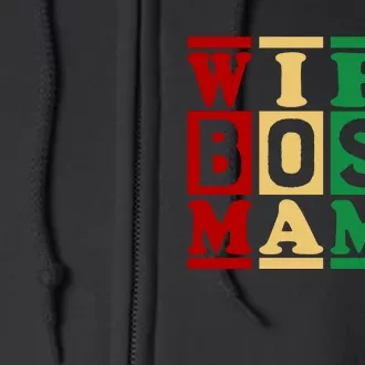 Wife Boss Mama Full Zip Hoodie