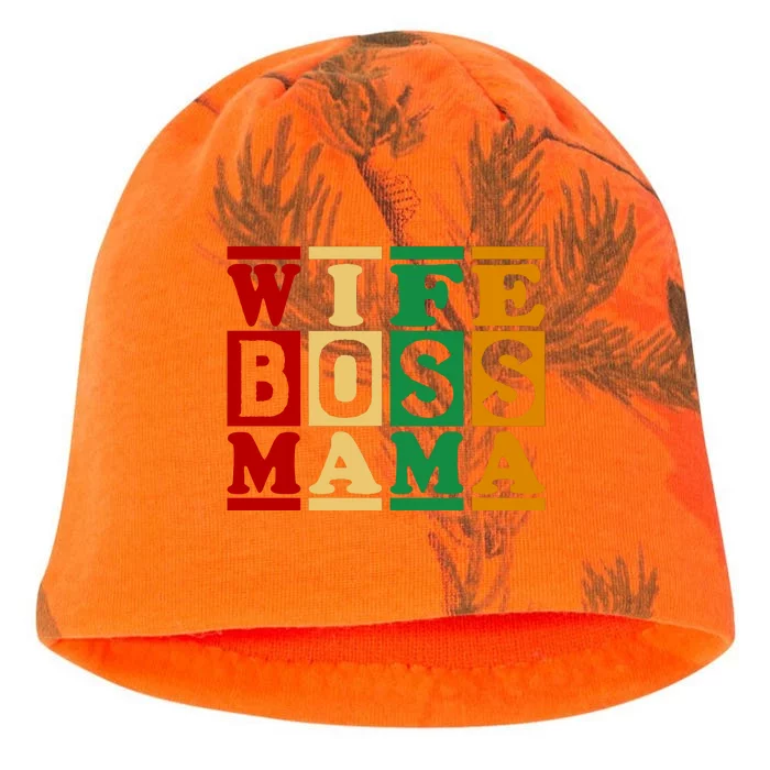 Wife Boss Mama Kati - Camo Knit Beanie