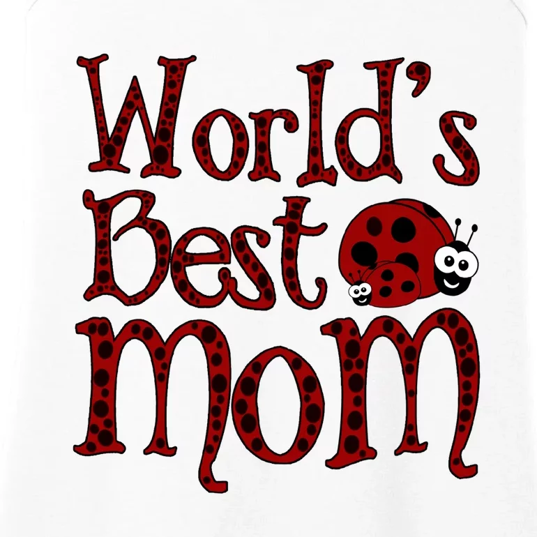 Worlds Best Mom Ladybugs Ladies Essential Tank