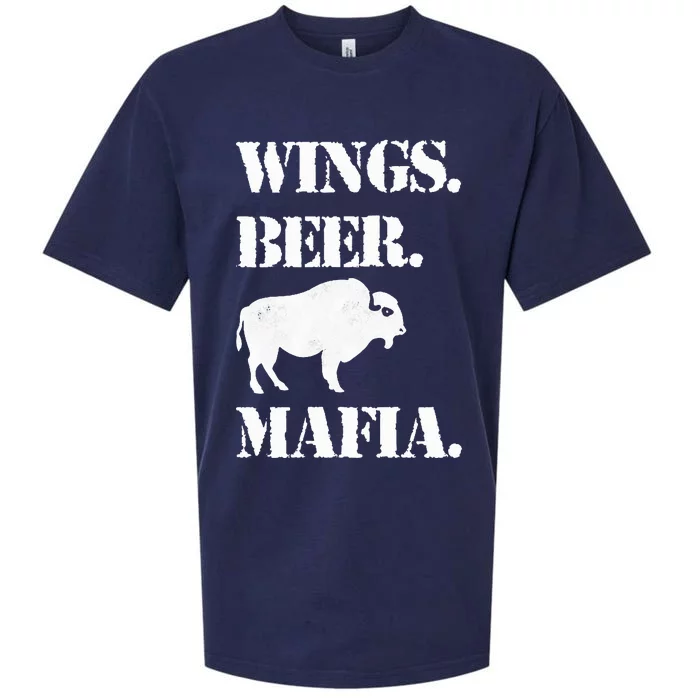 Wings Beer Mafia Buffalo Ny Buffalo Football Sueded Cloud Jersey T-Shirt