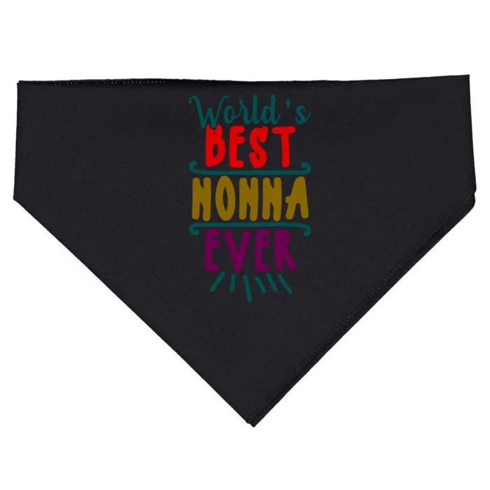 World's Best Nonna Ever Gift For Mothers Day, Mothers USA-Made Doggie Bandana