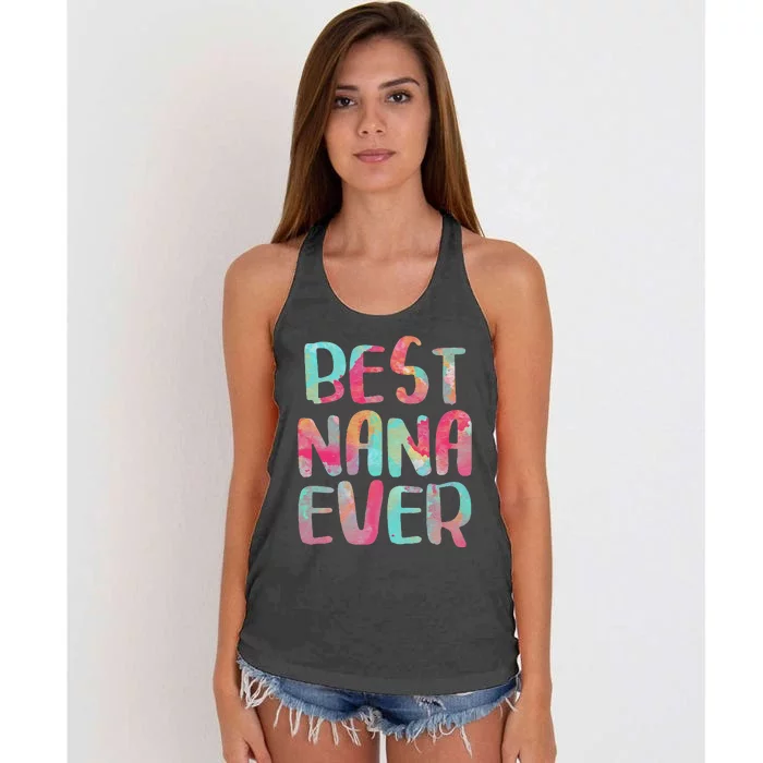 Womens Best Nana Ever Funny Mother's Day Women's Knotted Racerback Tank