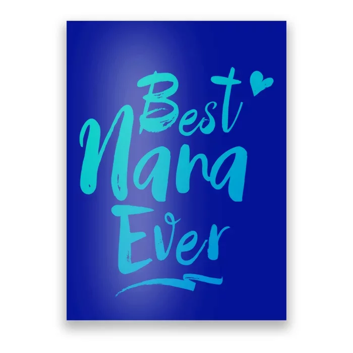 World Best Nana Ever Grandma Gift Poster