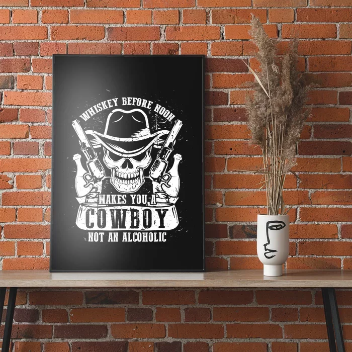 Whiskey before noon = Cow - Party Whisky Lover Poster