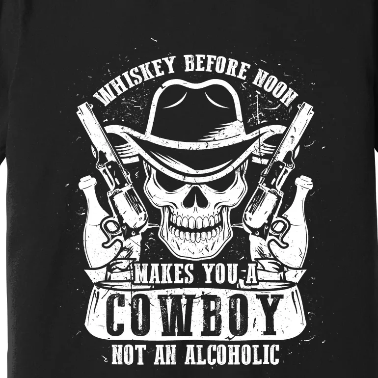 Whiskey before noon = Cow - Party Whisky Lover Premium T-Shirt