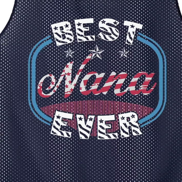 Women's Best Nana Ever Grandma's Birthday And Mother's Day Mesh Reversible Basketball Jersey Tank