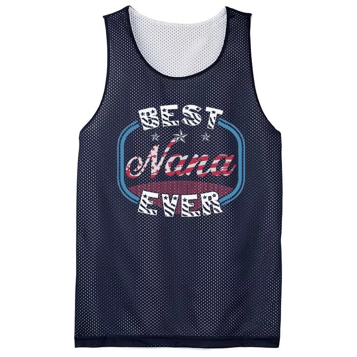 Women's Best Nana Ever Grandma's Birthday And Mother's Day Mesh Reversible Basketball Jersey Tank