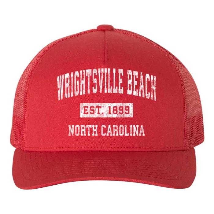 Wrightsville Beach Nc Vintage Sports Yupoong Adult 5-Panel Trucker Hat