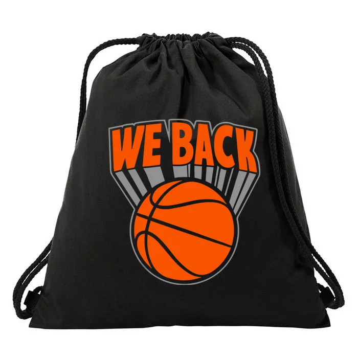 We Back New York Basketball Drawstring Bag