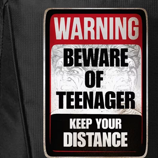 Warning Beware of Teenager Funny Danger Teens City Backpack