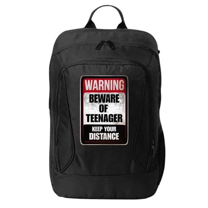 Warning Beware of Teenager Funny Danger Teens City Backpack