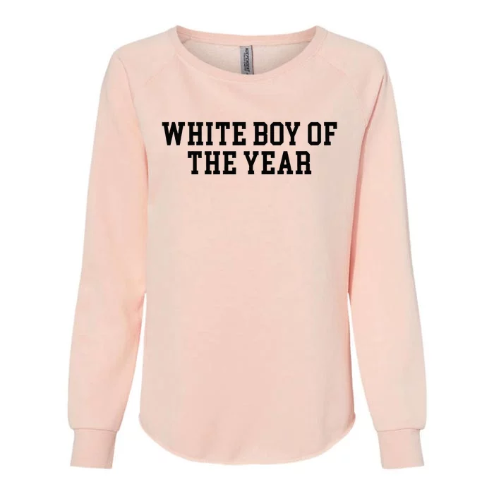 White Boy Of The Year Womens California Wash Sweatshirt