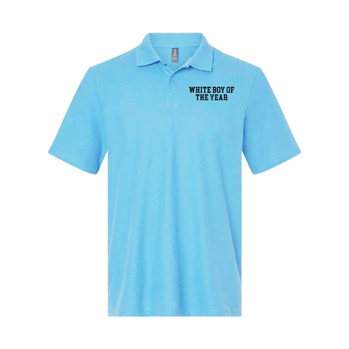 White Boy Of The Year Softstyle Adult Sport Polo