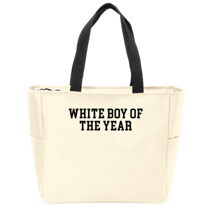 White Boy Of The Year Zip Tote Bag