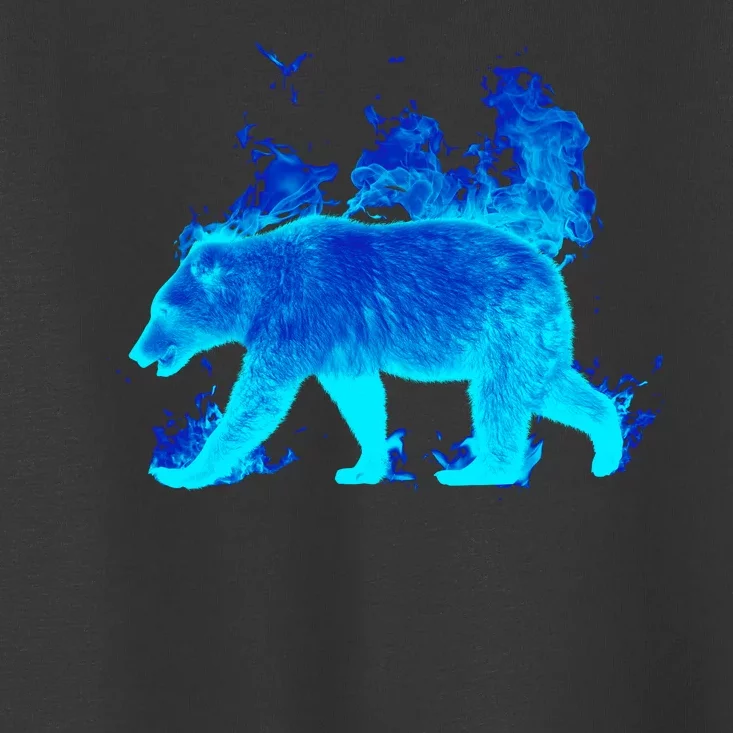 Wild Bear On Fire Toddler T-Shirt