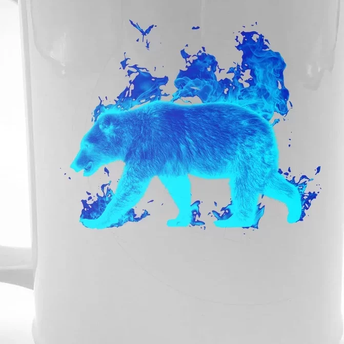 Wild Bear On Fire Front & Back Beer Stein