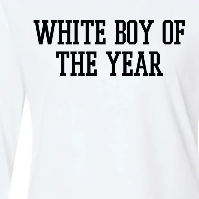 White Boy Of The Year Womens Cotton Relaxed Long Sleeve T-Shirt