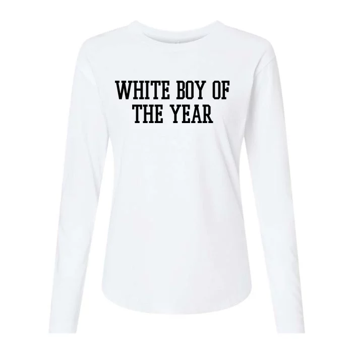 White Boy Of The Year Womens Cotton Relaxed Long Sleeve T-Shirt