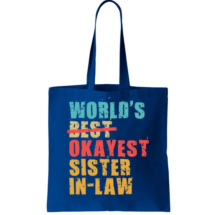 Worlds Best Okayest Sisterinlaw Acy010b Gift Tote Bag