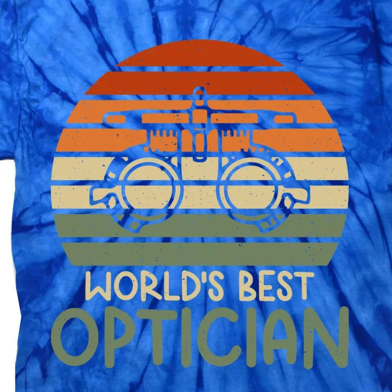 Worlds Best Optician Cute Gift Tie-Dye T-Shirt