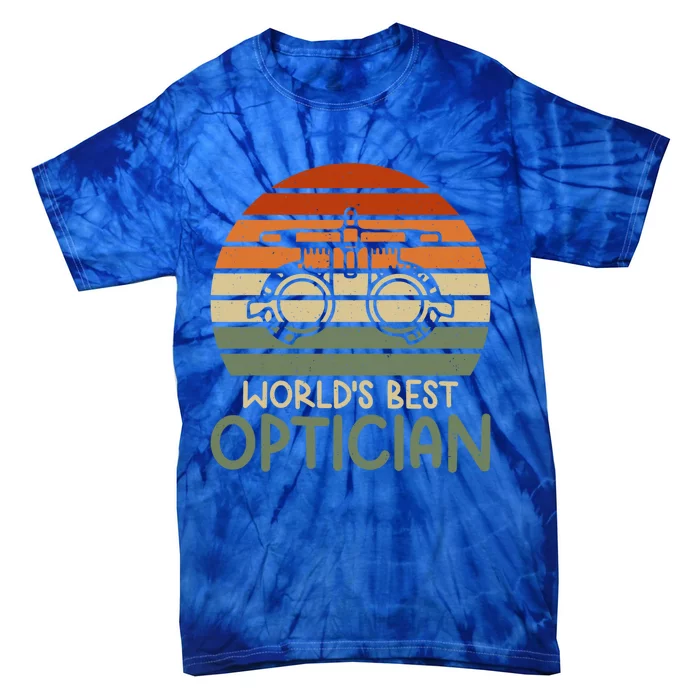 Worlds Best Optician Cute Gift Tie-Dye T-Shirt