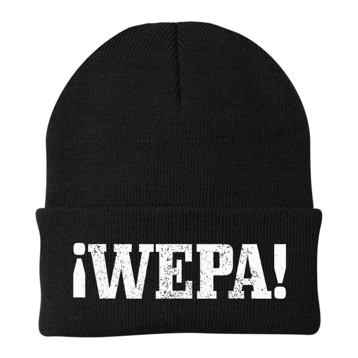 Wepa Boricua Puerto Rico Rican Latin Spanish Slang Funny Knit Cap Winter Beanie