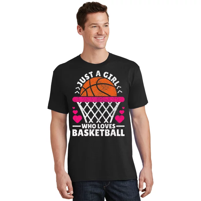 Women Basketball Player Just A Girl Who Loves Basketball T-Shirt