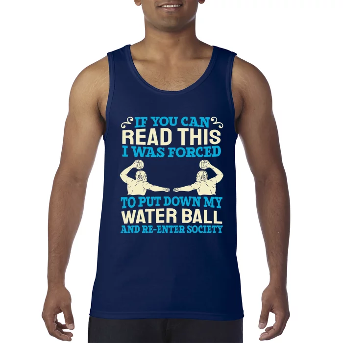 Water Ball Polo Team Swimming Sport Waterpolo Players Tank Top