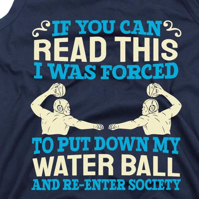 Water Ball Polo Team Swimming Sport Waterpolo Players Tank Top