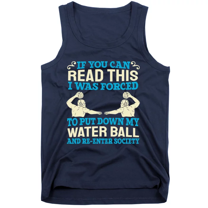 Water Ball Polo Team Swimming Sport Waterpolo Players Tank Top