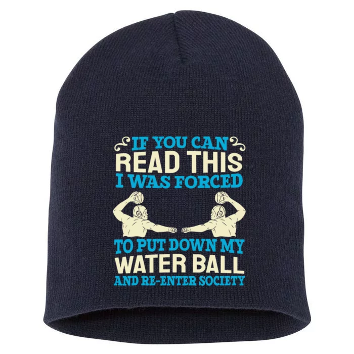 Water Ball Polo Team Swimming Sport Waterpolo Players Short Acrylic Beanie