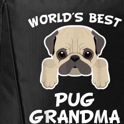 World's Best Pug Grandma Dog Granddog City Backpack