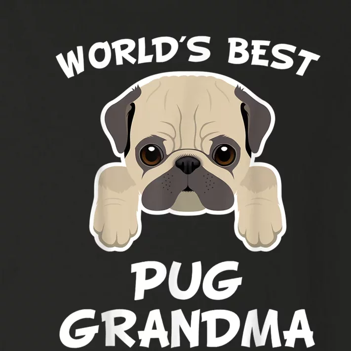 World's Best Pug Grandma Dog Granddog Toddler Long Sleeve Shirt