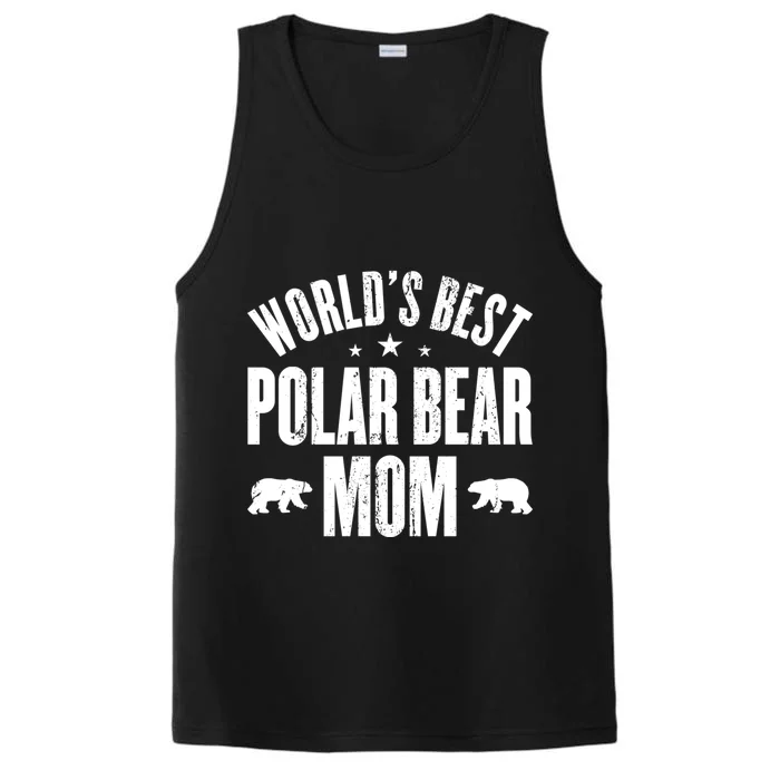 Worlds Best Polar Bear Mom Cute Gift Performance Tank