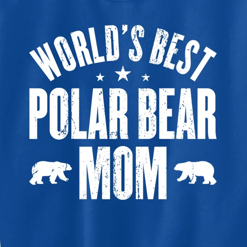 Worlds Best Polar Bear Mom Cute Gift Kids Sweatshirt