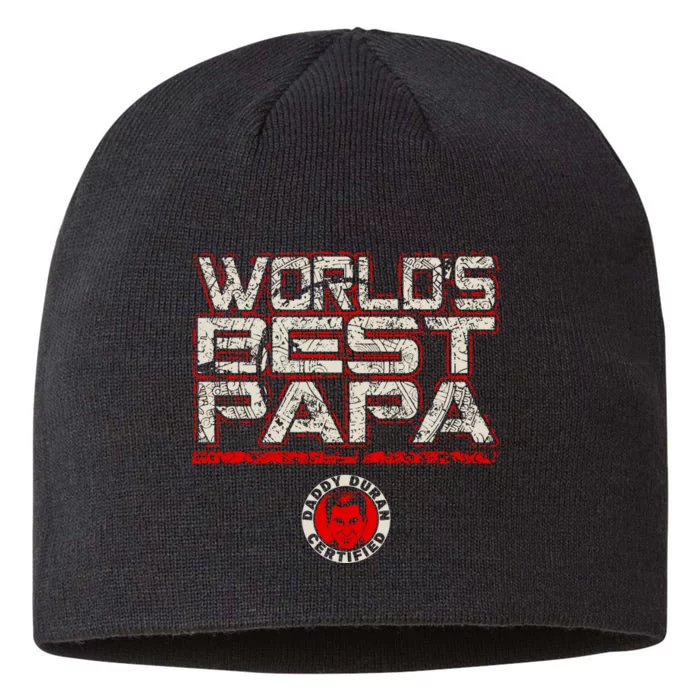 World’S Best Papa 8 1/2in Sustainable Knit Beanie