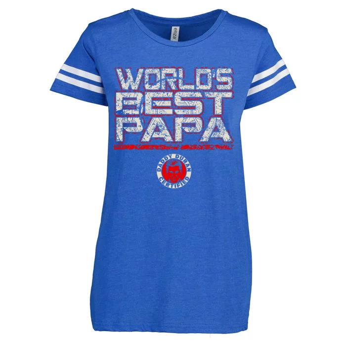 World’S Best Papa Enza Ladies Jersey Football T-Shirt