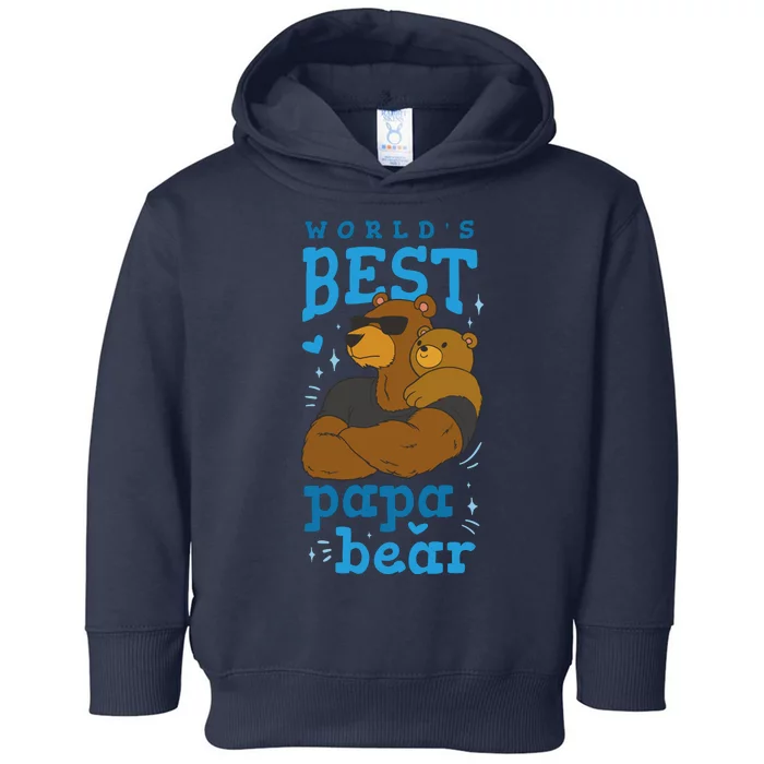 World's Best Papa Bear Toddler Hoodie