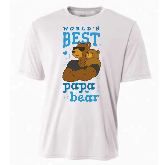 World's Best Papa Bear Cooling Performance Crew T-Shirt