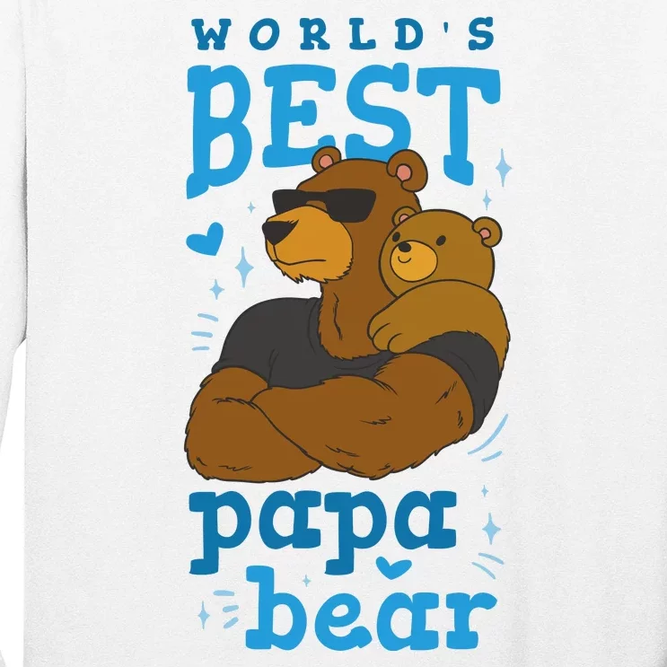 World's Best Papa Bear Long Sleeve Shirt