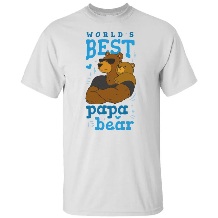 World's Best Papa Bear Tall T-Shirt