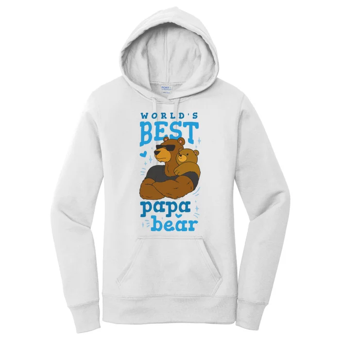 World's Best Papa Bear Women's Pullover Hoodie