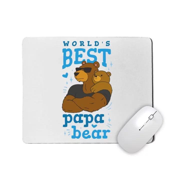 World's Best Papa Bear Mousepad